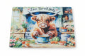 Highland Cow cutting board
